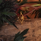Bague triangle dorée